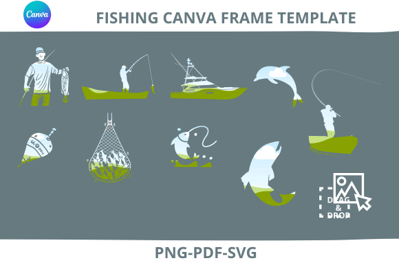 Butterflies Canva Frame Template Graphic by cryptoaccenthub · Creative ...
