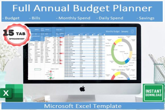 Full Twelve-Month Budget Tracker Excel
