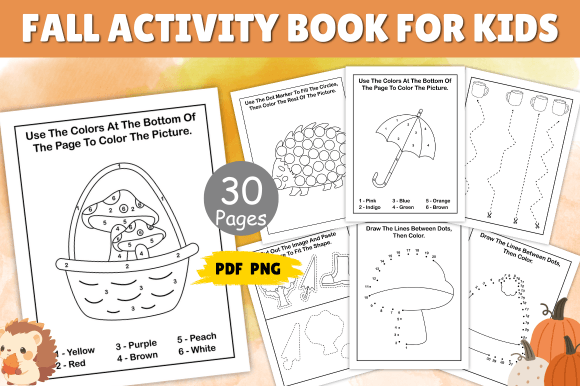Fun Fall Activity Book for Kids