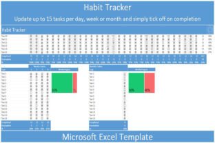 Habit Tracker Template I Excel Graphic by veritastemplates · Creative ...