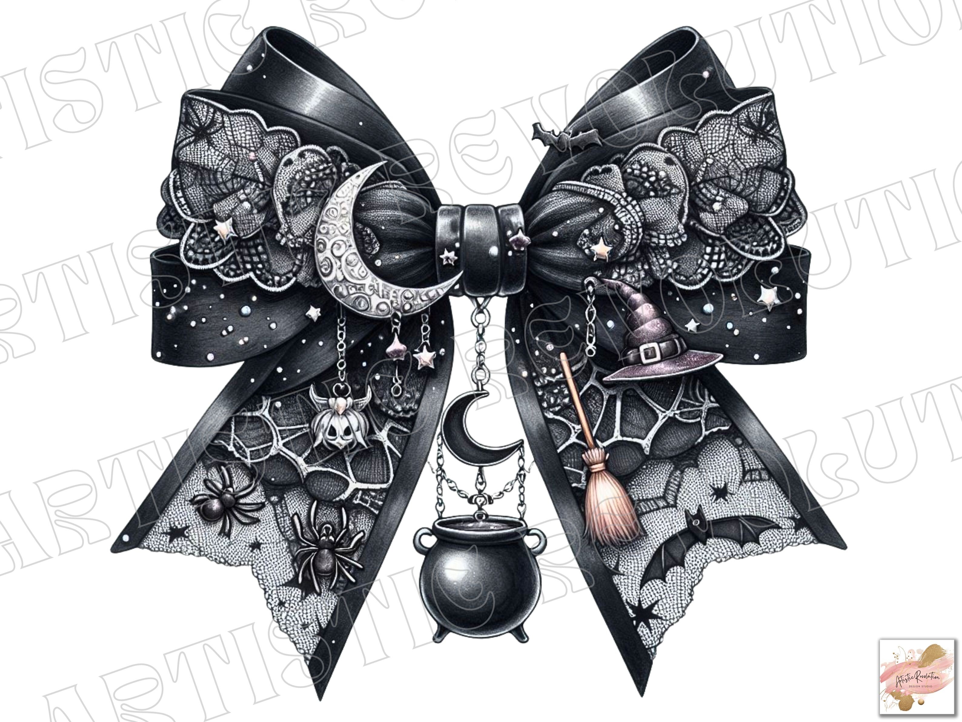 Halloween Png Halloween Coquette Bow Png Graphic by Artistic Revolution ...