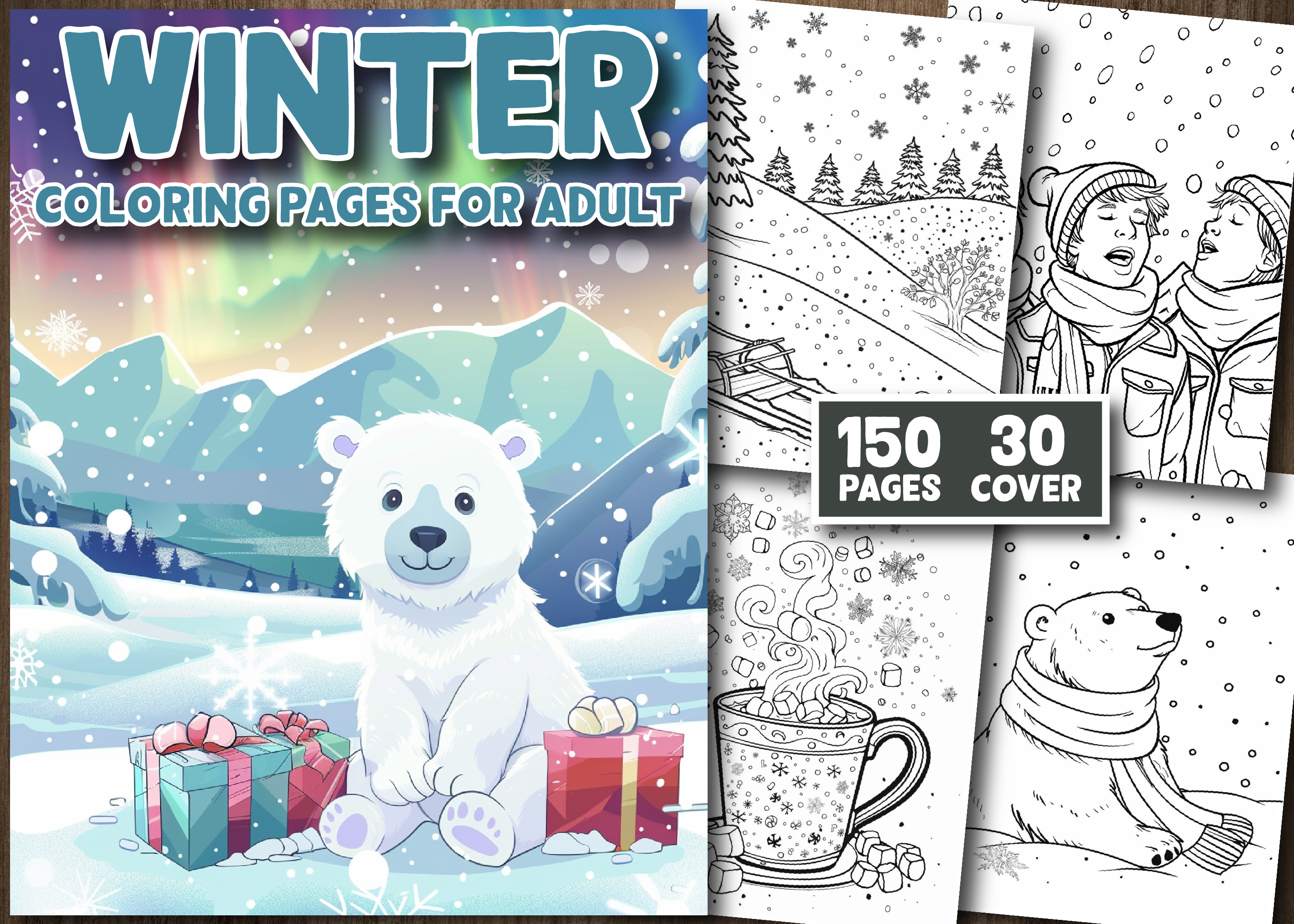 Hello Winter Coloring Book