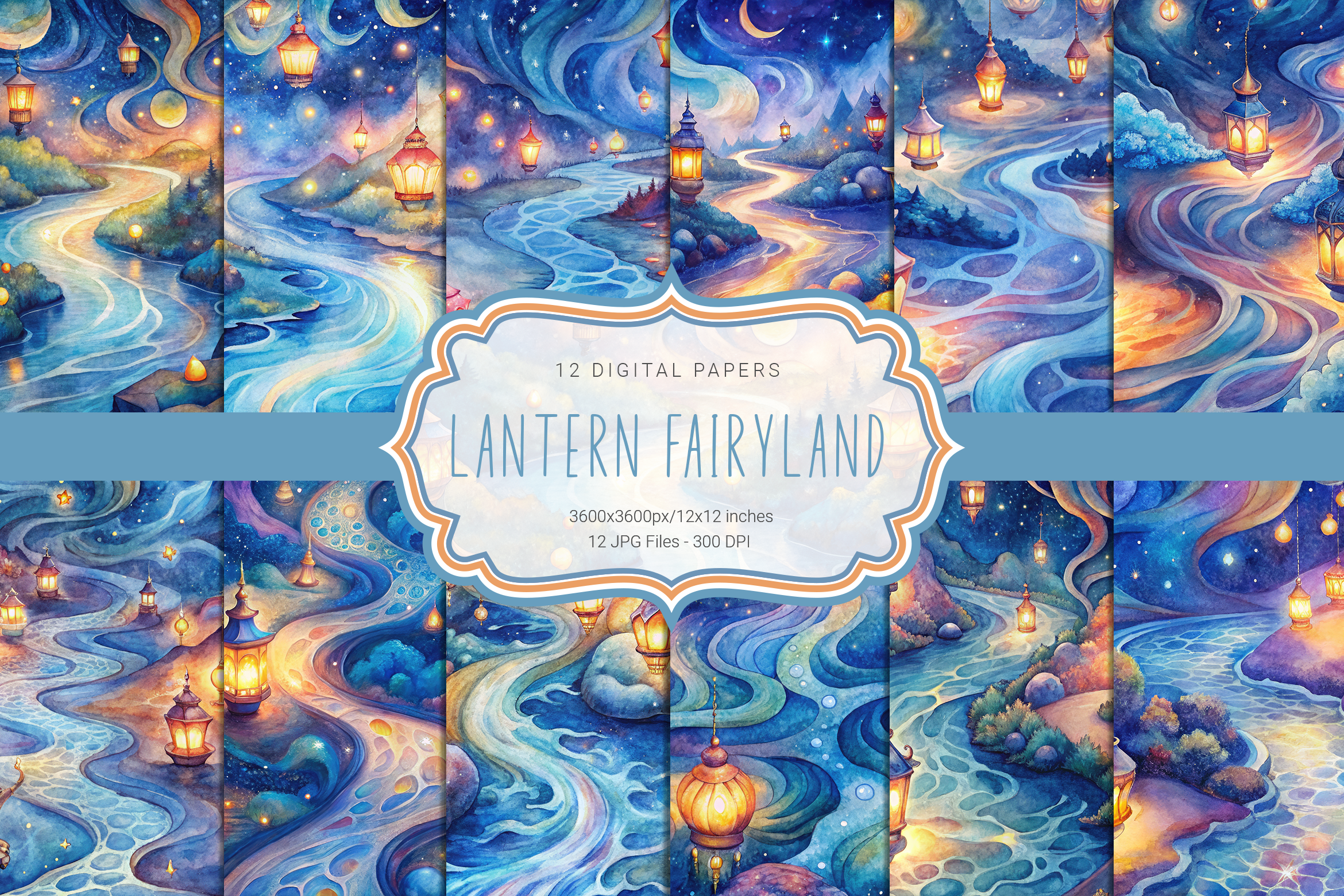 Lantern Fairyland Graphic by curvedesign · Creative Fabrica