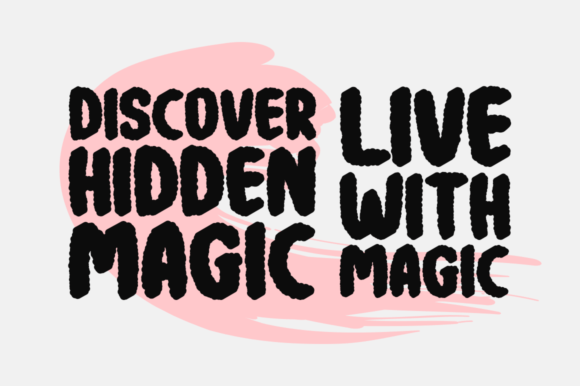 Make Magic Font PNG with transparent background - Preview 1