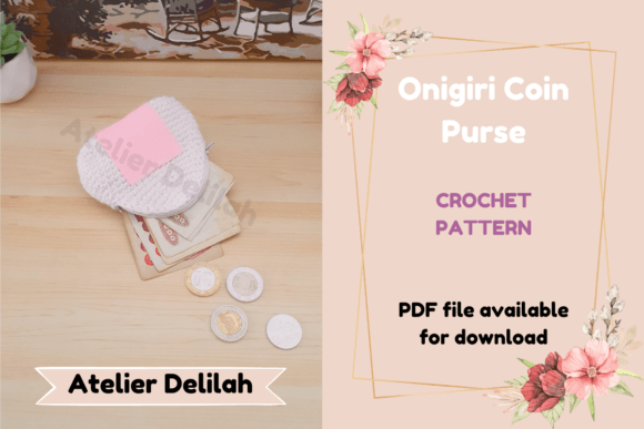 Onigiri Coin Purse Crochet Pattern
