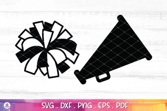 Pom Pom Svg, Pom Pom Megaphone Svg