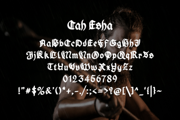 Cah Esha Font - Preview 1