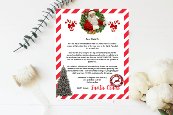 Christmas Santa, Letter from Santa