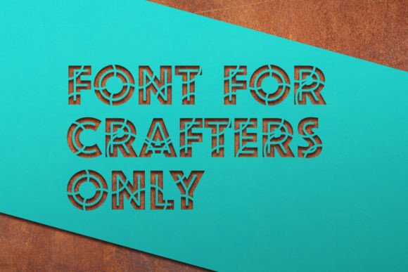 Cut Line Font - Preview 1