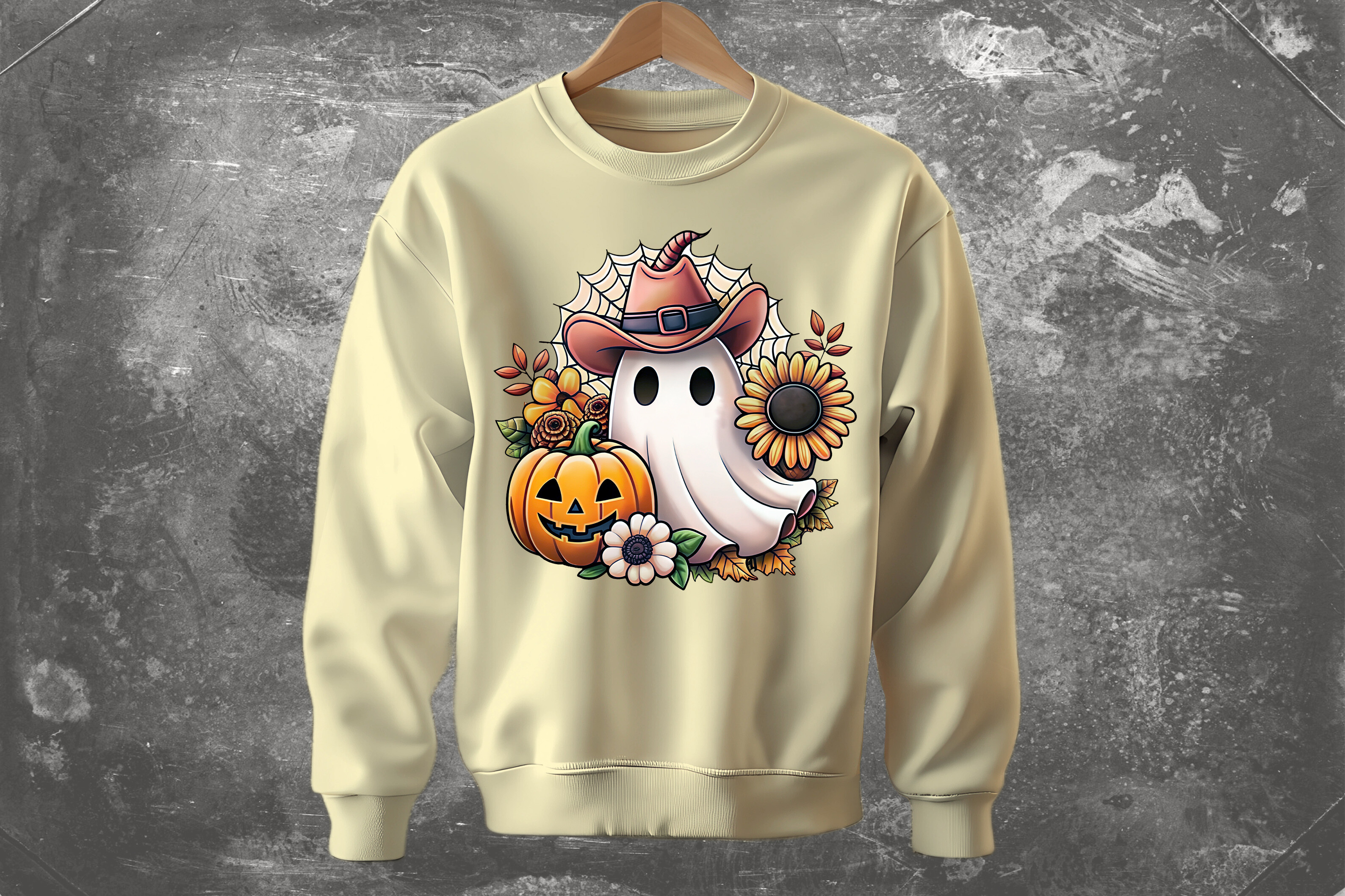 Cute Ghost Halloween PNG Sublimation Cut Graphic by desig9_4you ...