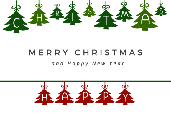 Decorated Christmas Tree Font - Preview 1