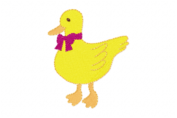Duck Embroidery Design