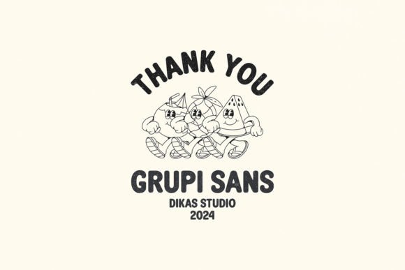 Grupi Sans Font PNG with transparent background - Preview 5