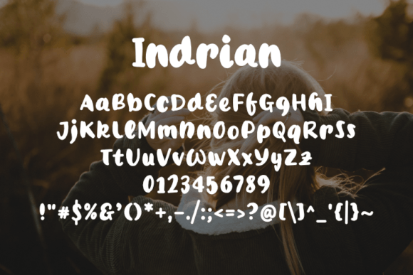 Indrian Font PNG with transparent background - Preview 1