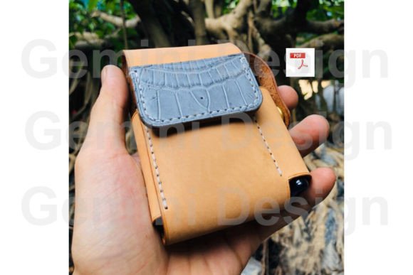 Leather Pattern Cigarette Case, PDf File