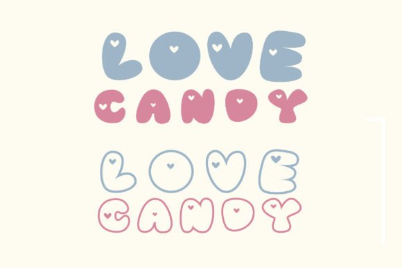 Love Candy Font font preview - 4
