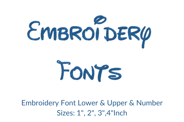 Embroidery Fonts Design