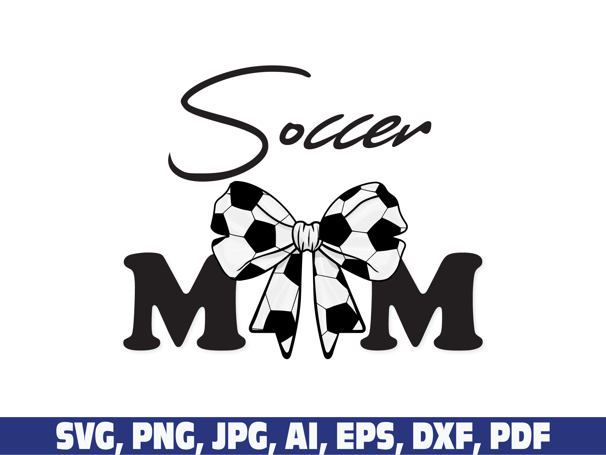 Soccer Ball Mom Coquette Bow Retro Png Graphic by Sofiamastery ...