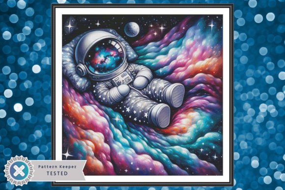 Astronaut Full Coverage Cross Stitch PDF