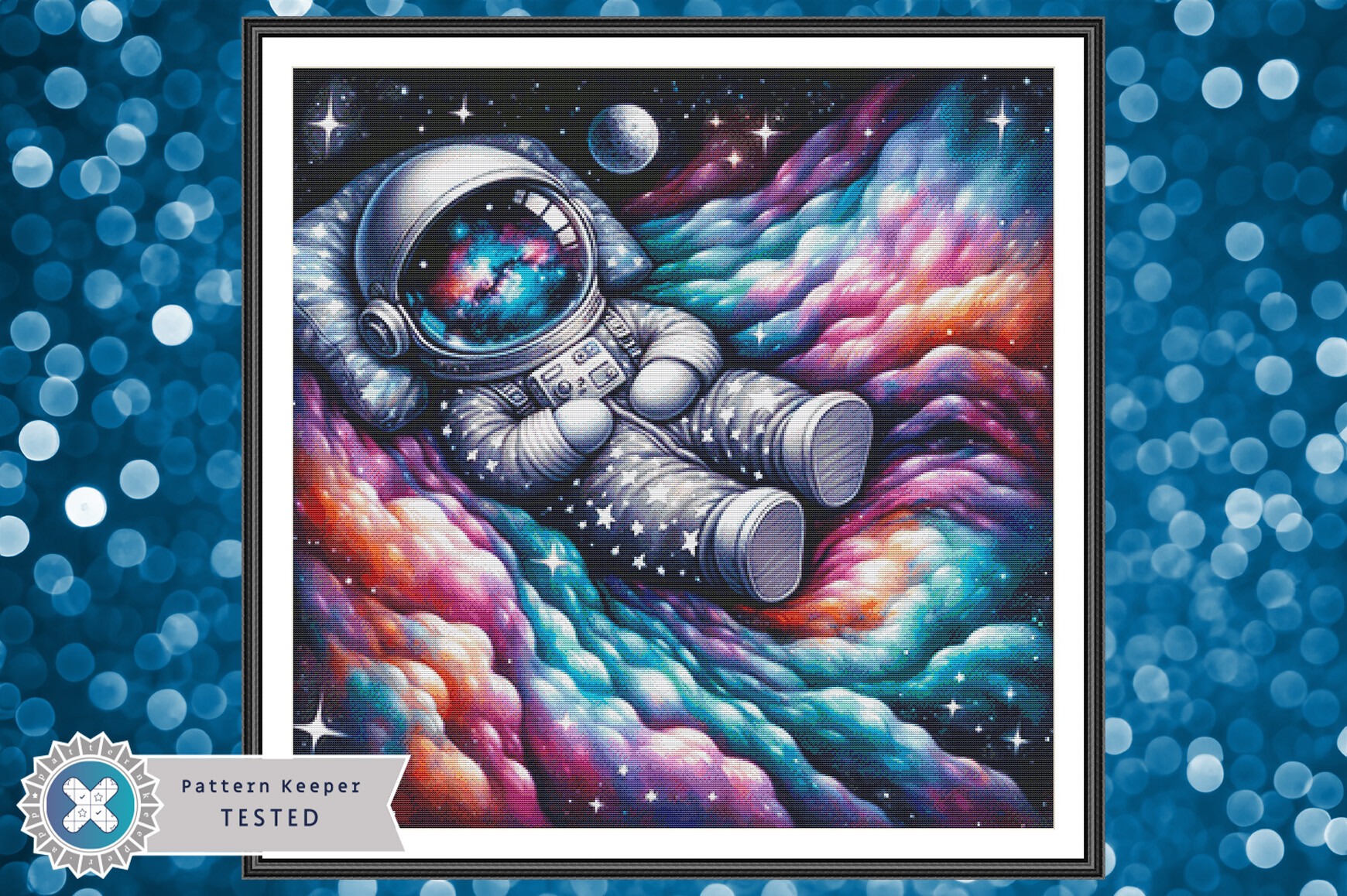 Astronaut Full Coverage Cross Stitch PDF