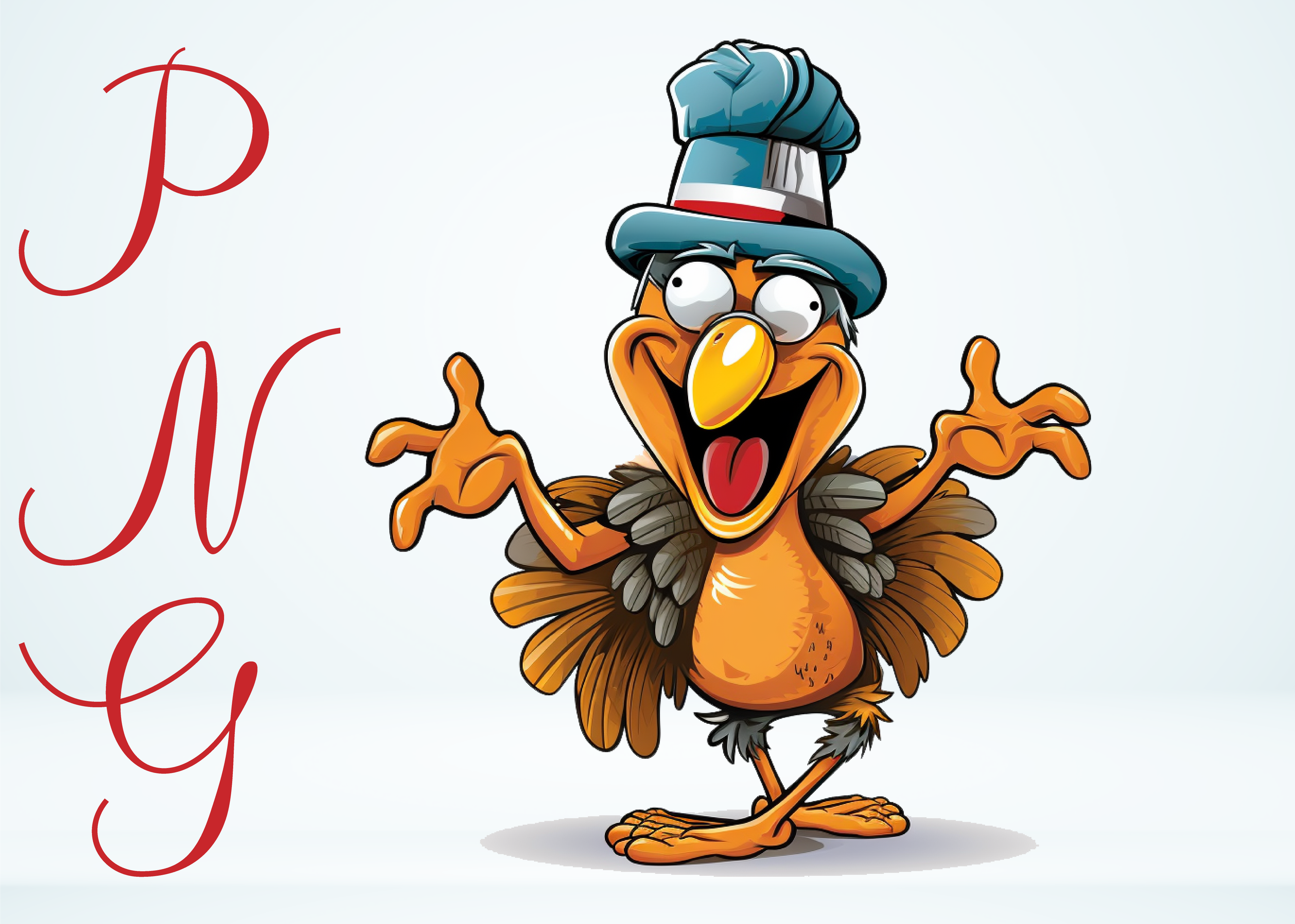 Autumn Funny Turkey Clipart Graphic by Merch Creative · Creative Fabrica