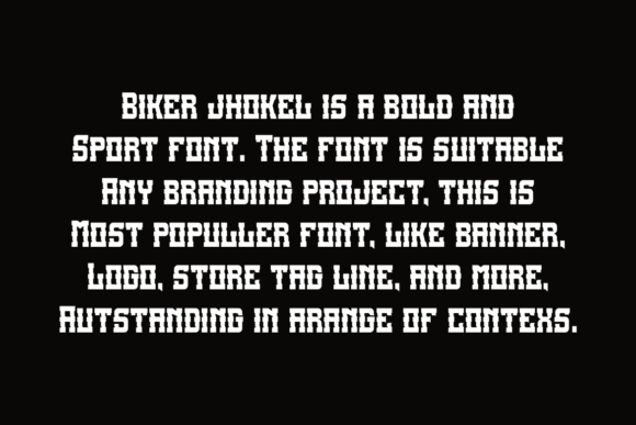 Biker Jhokel Font - Preview 4