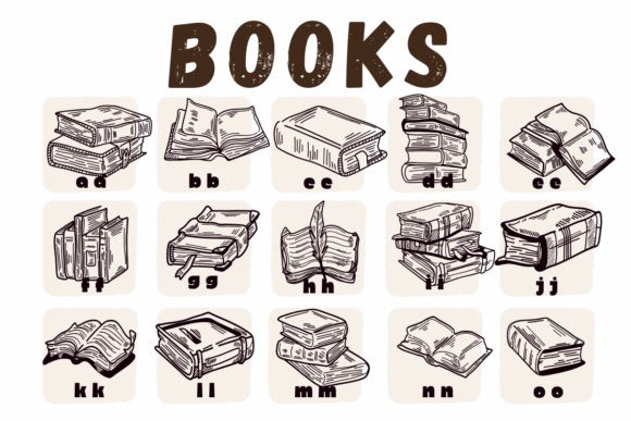 Books Font - Preview 1