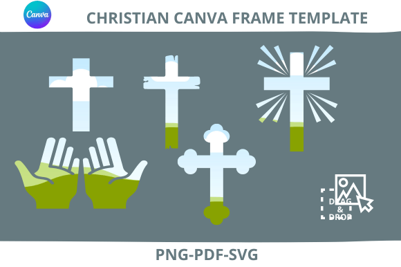Christian Cross Canva Templates