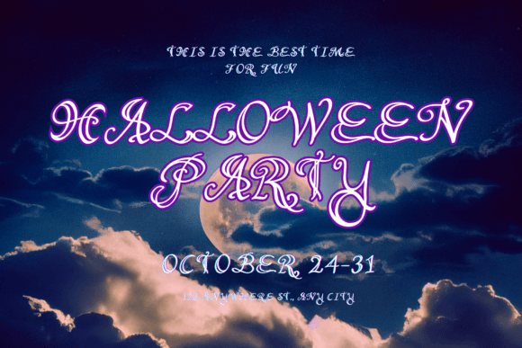 Crescent Moon Font - Preview 3