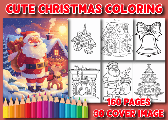 Cute Christmas Coloring Pages for Kids