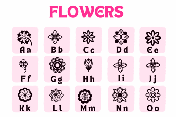 Flowers Font - Preview 1