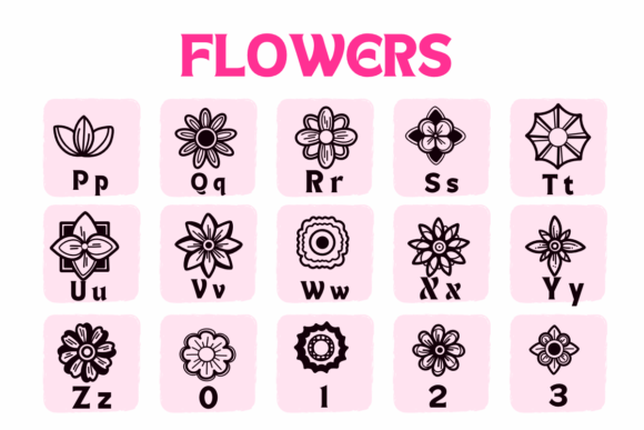 Flowers Font - Preview 2