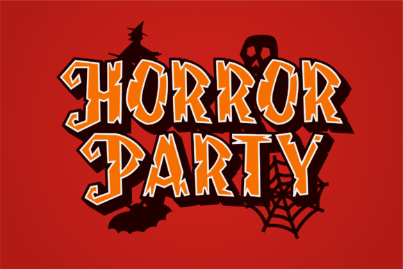 Frightening Font PNG with transparent background - Preview 1
