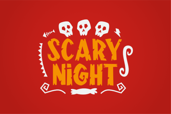 Frightening Font PNG with transparent background - Preview 4