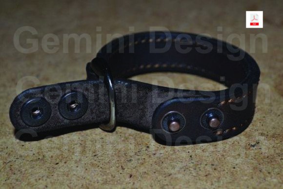 Leather Pattern Wristband, PDF File DIY