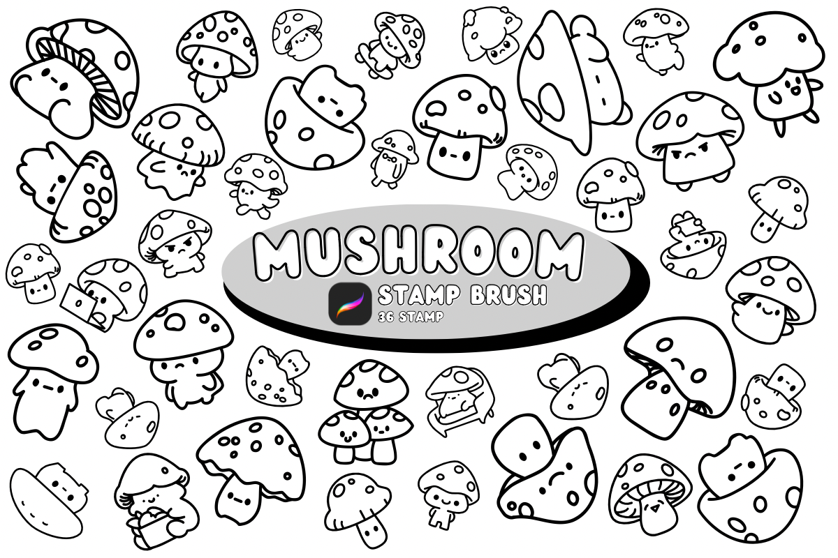 Mushroom Graphic by Chonada · Creative Fabrica