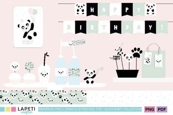 Panda Birthday Party Printable Decor