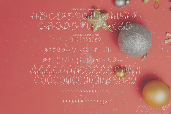 Party Christmas Font PNG with transparent background - Preview 6