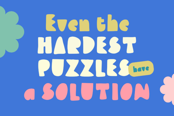 Puzler Font PNG with transparent background - Preview 4