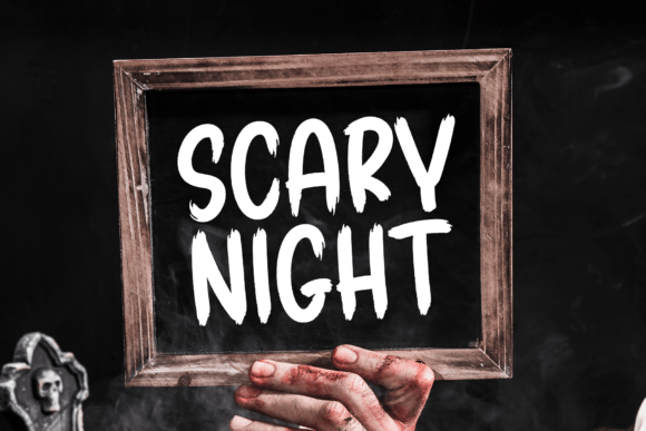 Scary School Font PNG with transparent background - Preview 4