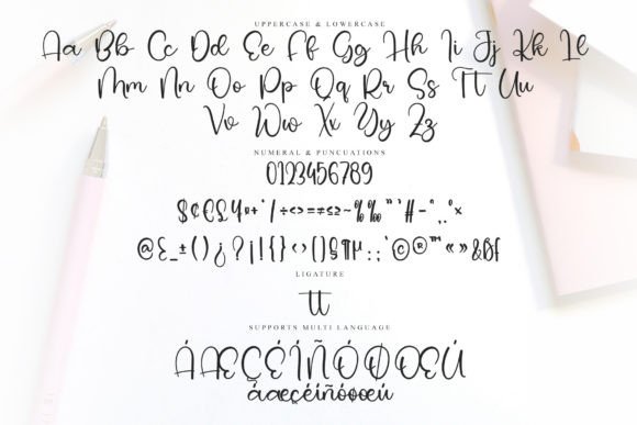 Angela Signature Font - Preview 5