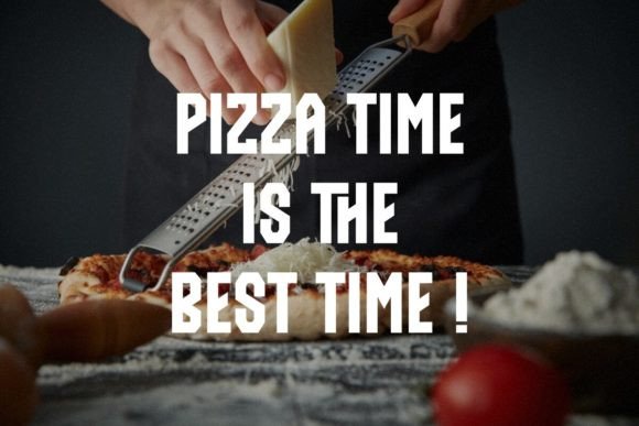 Black Pizza Font - Preview 1