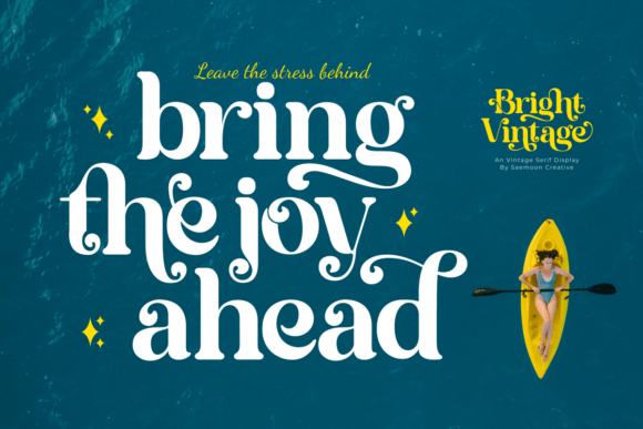 Bright Vintage Font PNG with transparent background - Preview 2