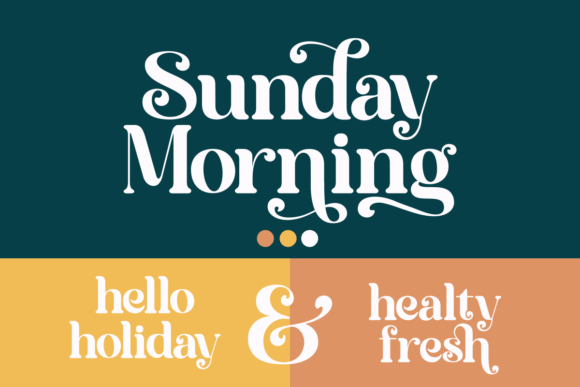Bright Vintage Font PNG with transparent background - Preview 4