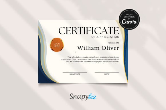 Certificate of Appreciation Template