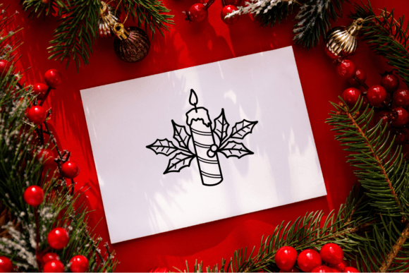 Christmas Candles Font - Preview 2