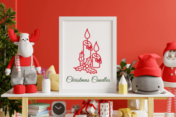 Christmas Candles Font - Preview 3
