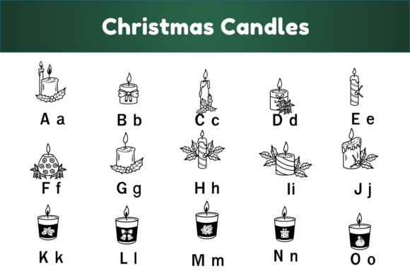 Christmas Candles Font - Preview 4