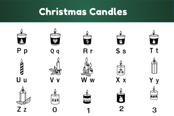 Christmas Candles Font - Preview 5