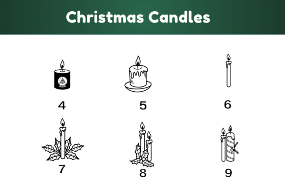 Christmas Candles Font - Preview 6